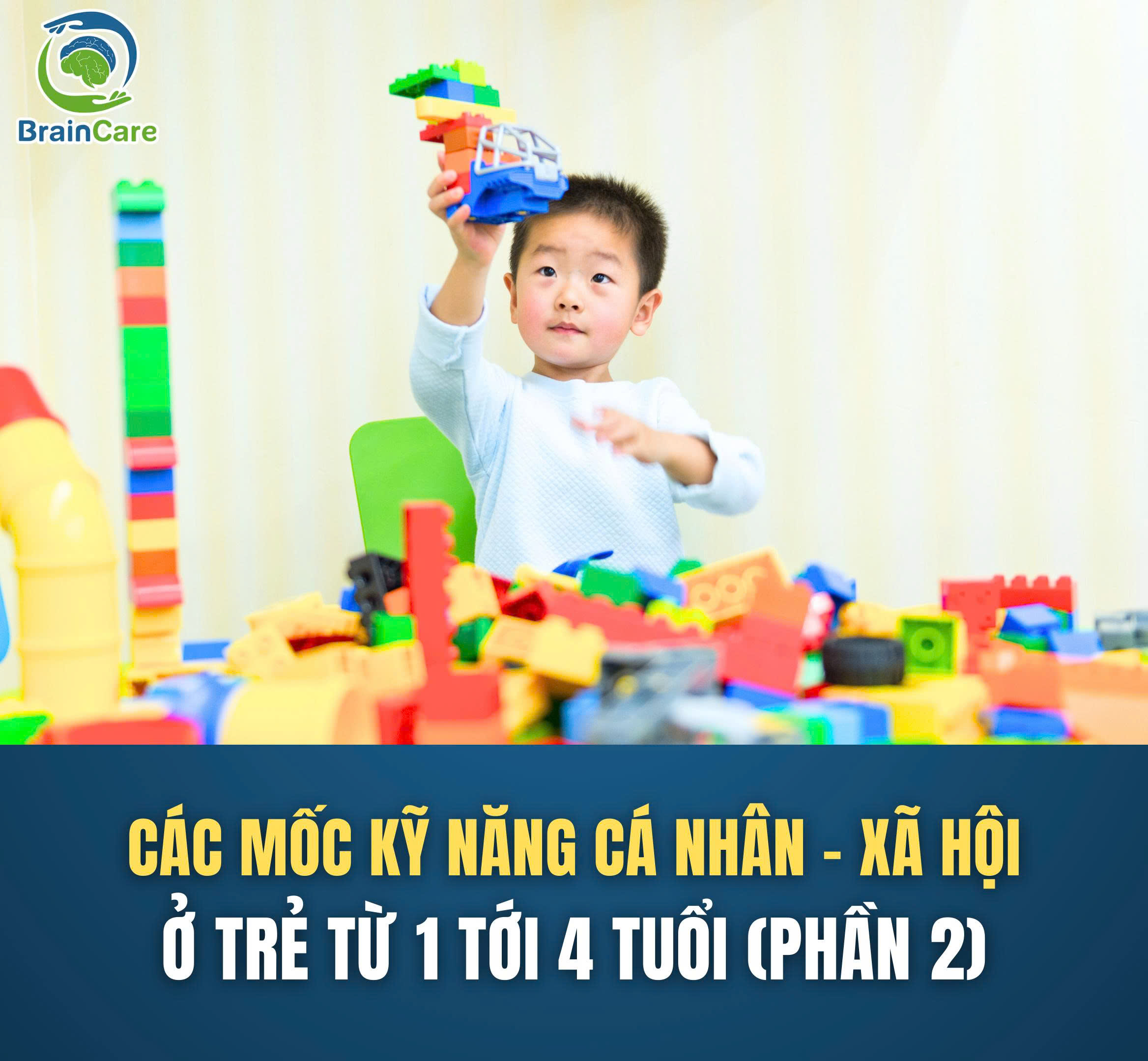Các mốc phát triển của trẻ từ 1 đến 4 tuổi
